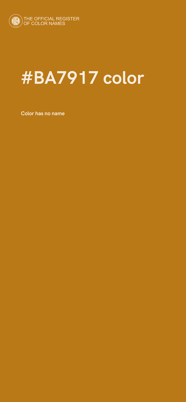 #BA7917 color image