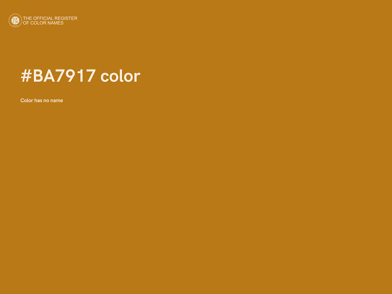 #BA7917 color image