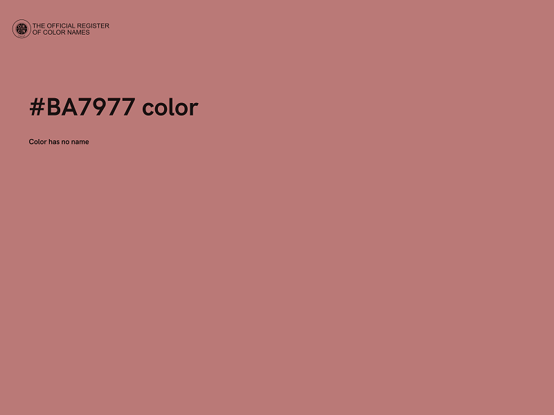 #BA7977 color image