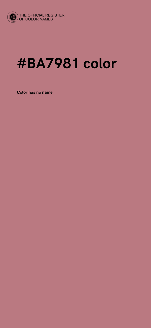 #BA7981 color image