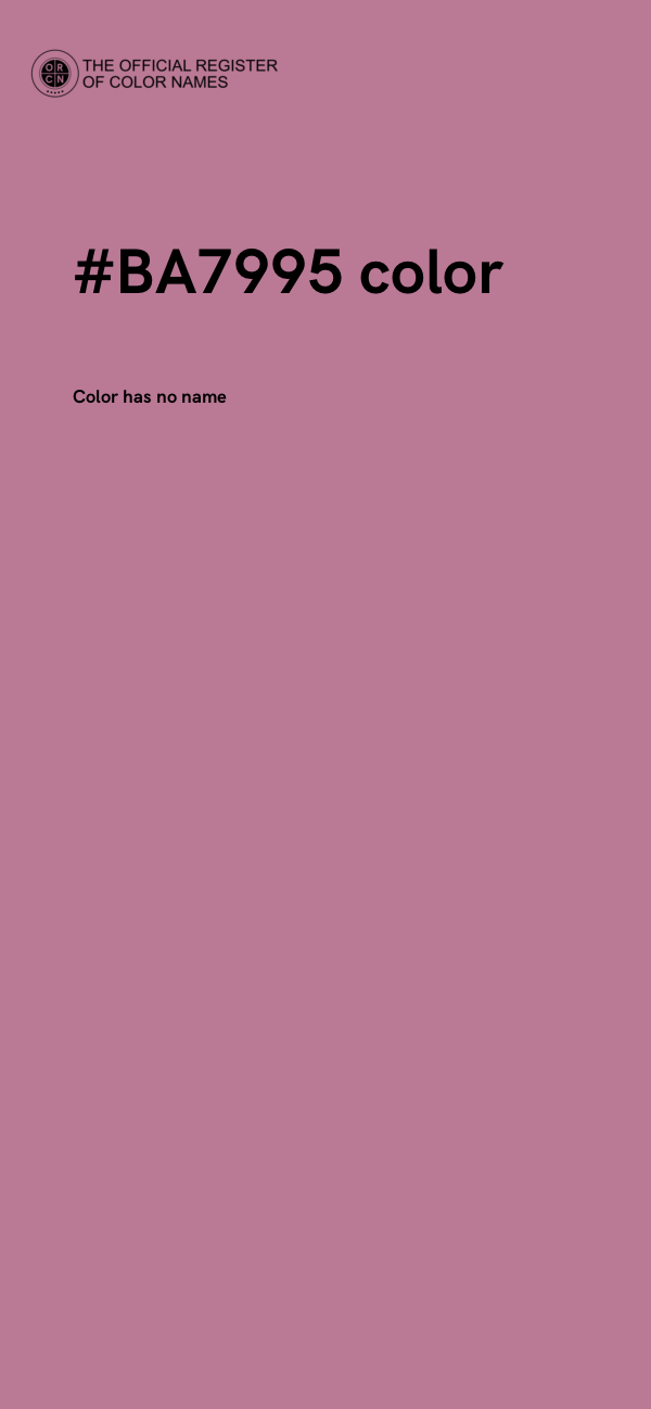 #BA7995 color image