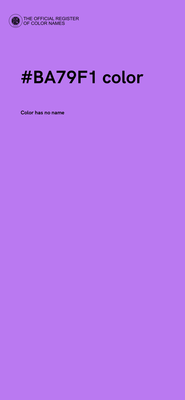 #BA79F1 color image