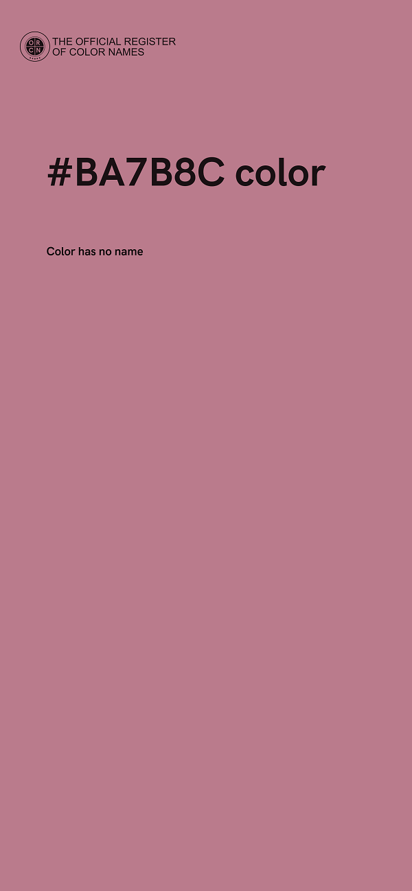 #BA7B8C color image