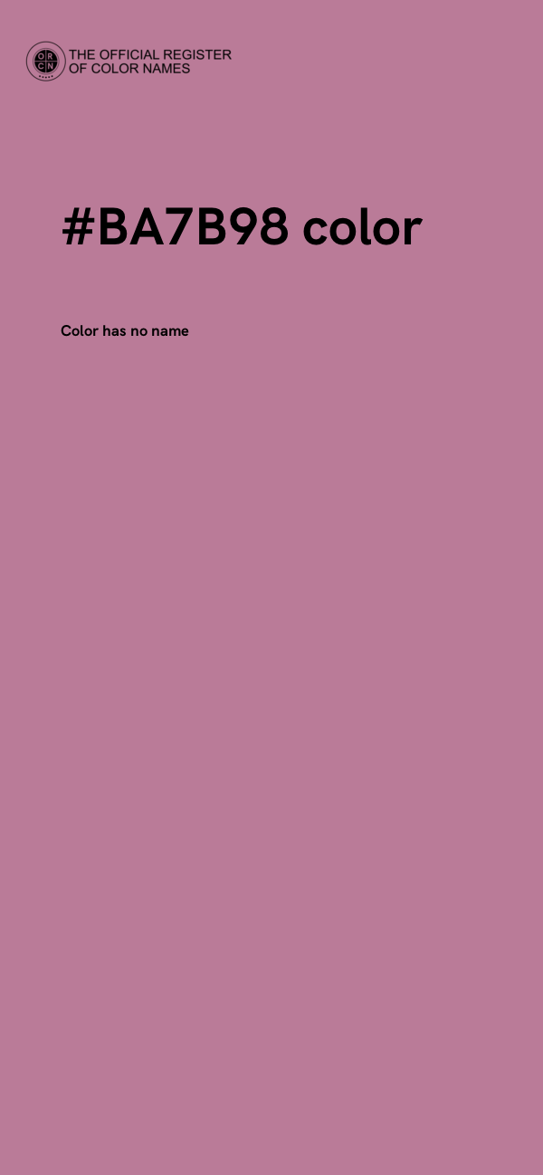 #BA7B98 color image