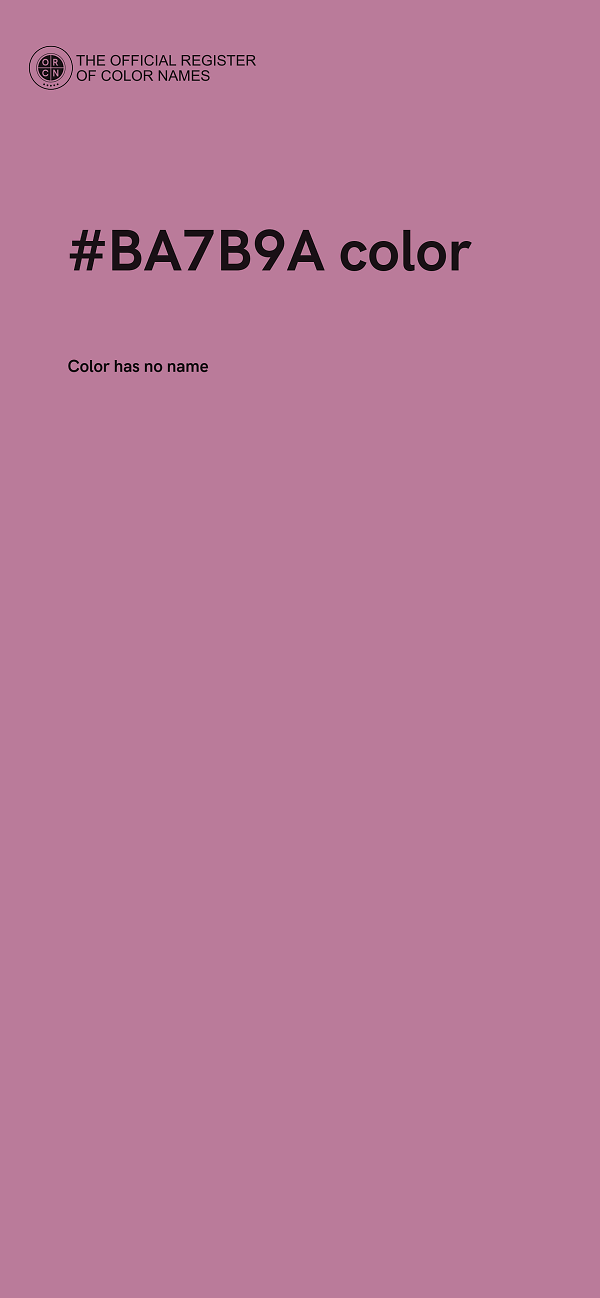 #BA7B9A color image