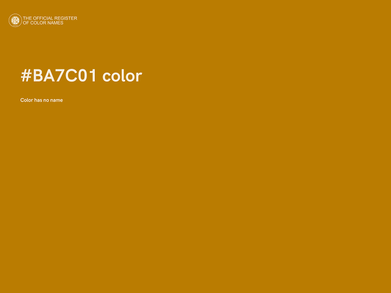 #BA7C01 color image