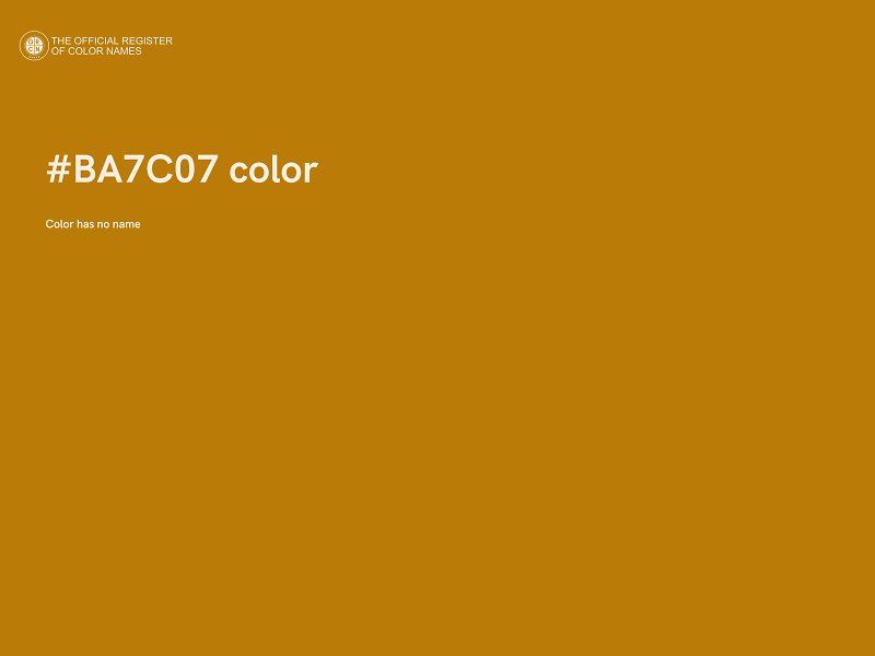 #BA7C07 color image