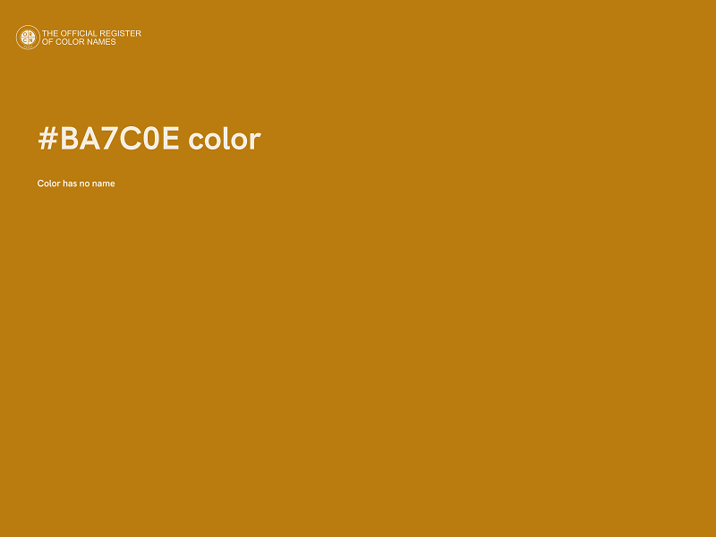 #BA7C0E color image