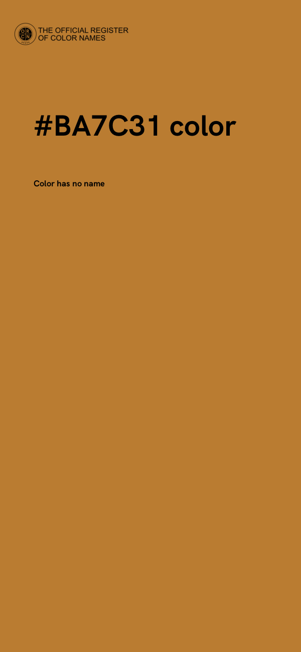 #BA7C31 color image