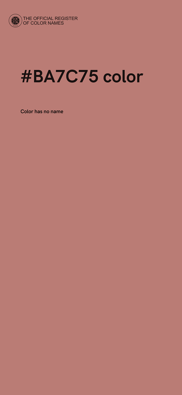 #BA7C75 color image
