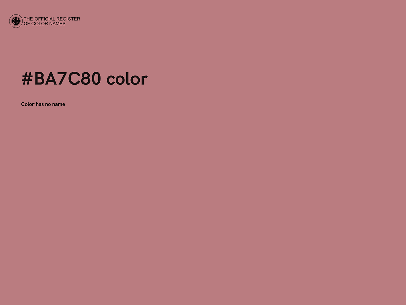 #BA7C80 color image