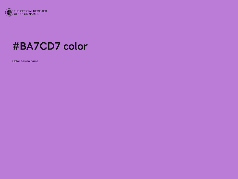 #BA7CD7 color image