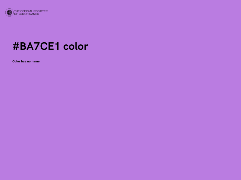 #BA7CE1 color image