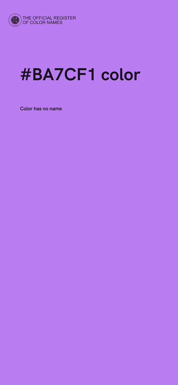 #BA7CF1 color image