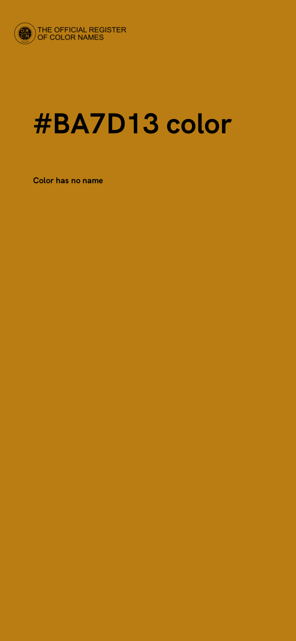 #BA7D13 color image
