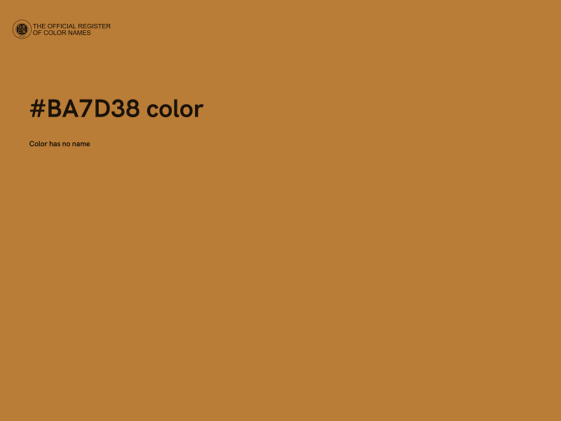 #BA7D38 color image