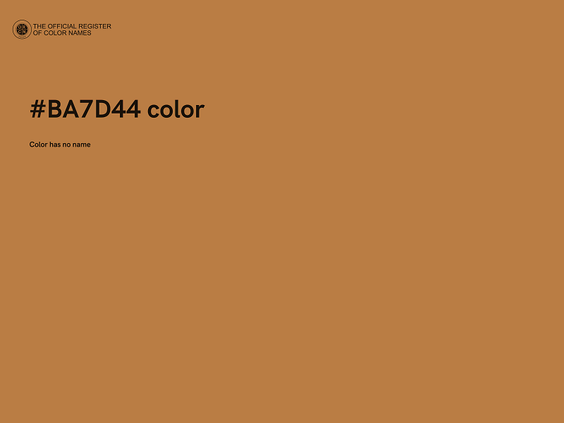 #BA7D44 color image