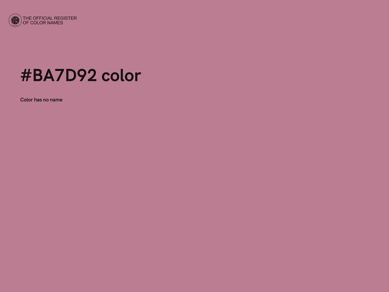 #BA7D92 color image