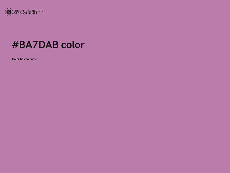 #BA7DAB color image