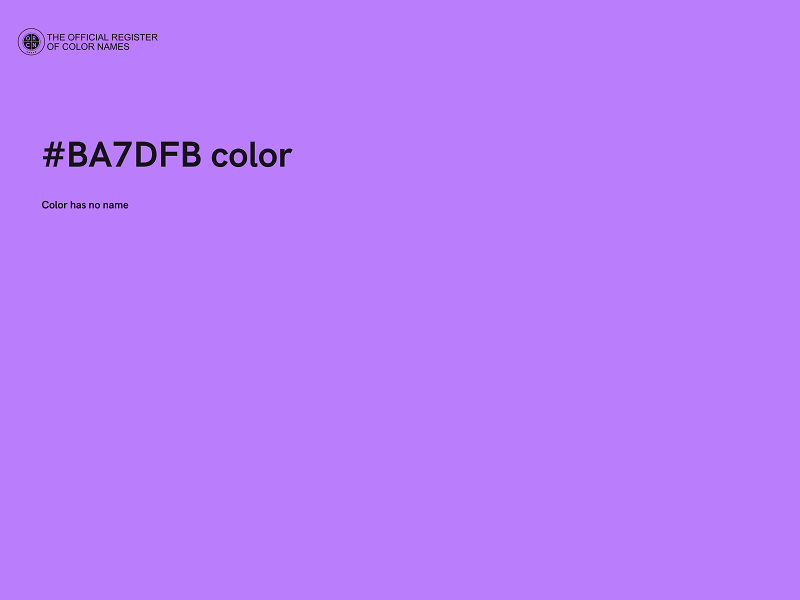#BA7DFB color image