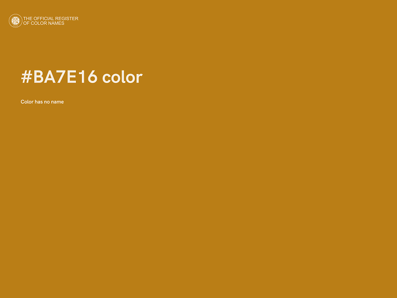 #BA7E16 color image