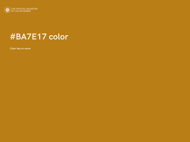 #BA7E17 color image