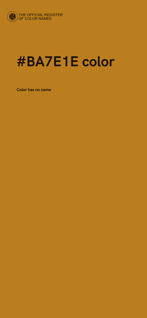 #BA7E1E color image