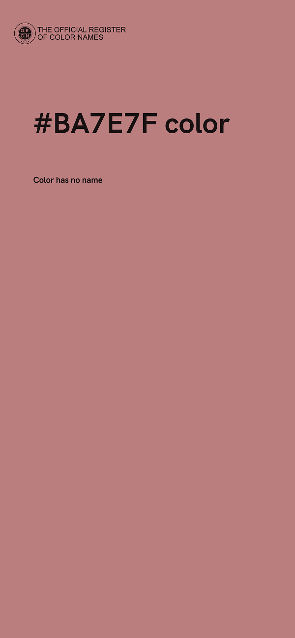 #BA7E7F color image