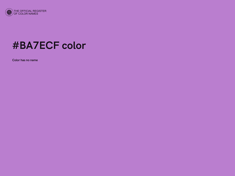 #BA7ECF color image