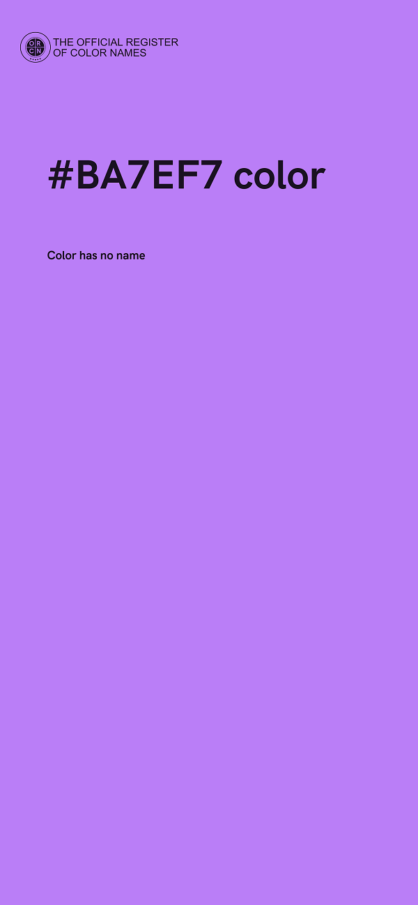 #BA7EF7 color image