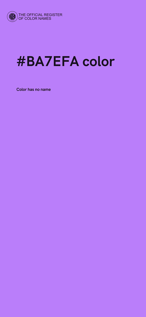 #BA7EFA color image