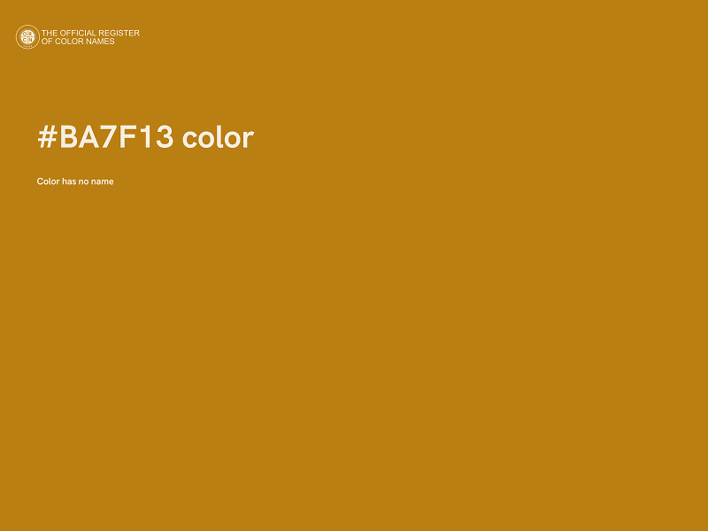 #BA7F13 color image