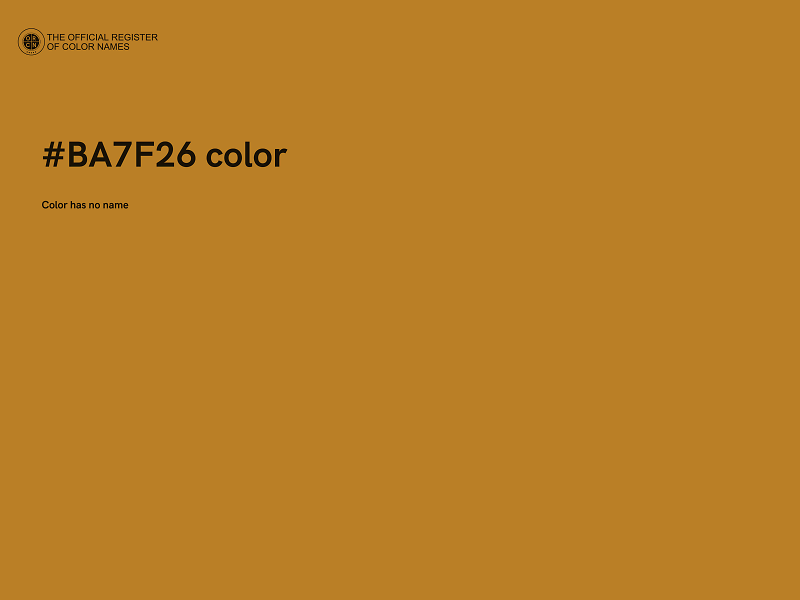 #BA7F26 color image