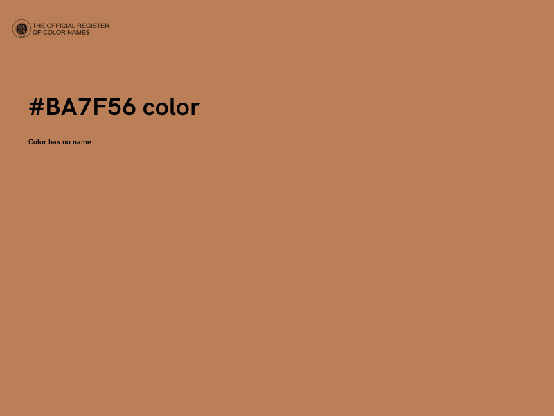 #BA7F56 color image