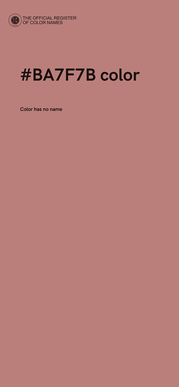 #BA7F7B color image