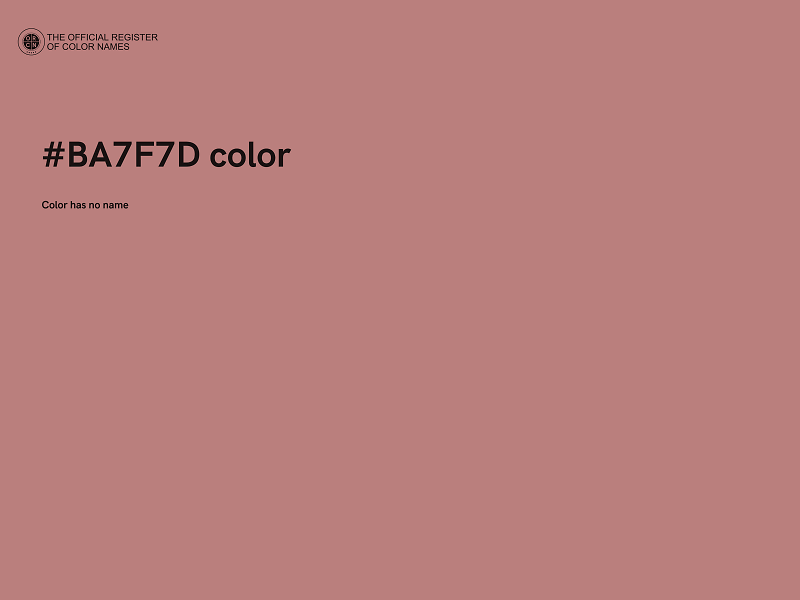 #BA7F7D color image