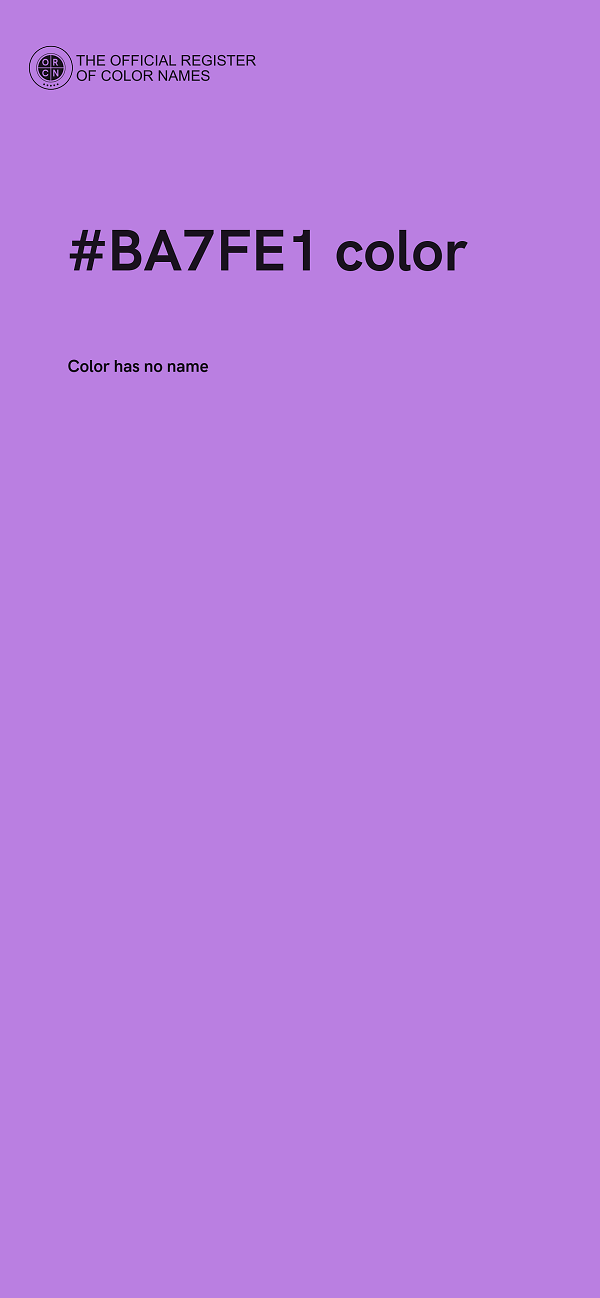 #BA7FE1 color image