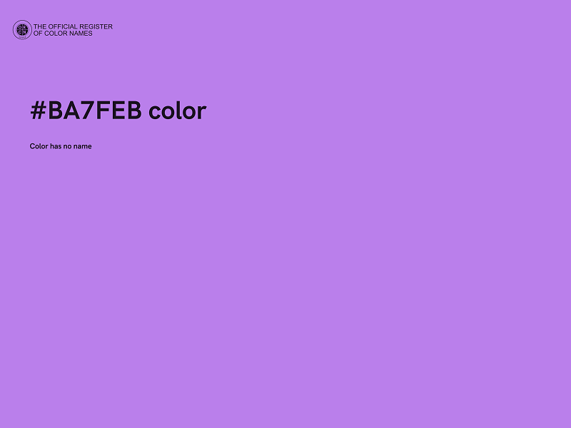 #BA7FEB color image