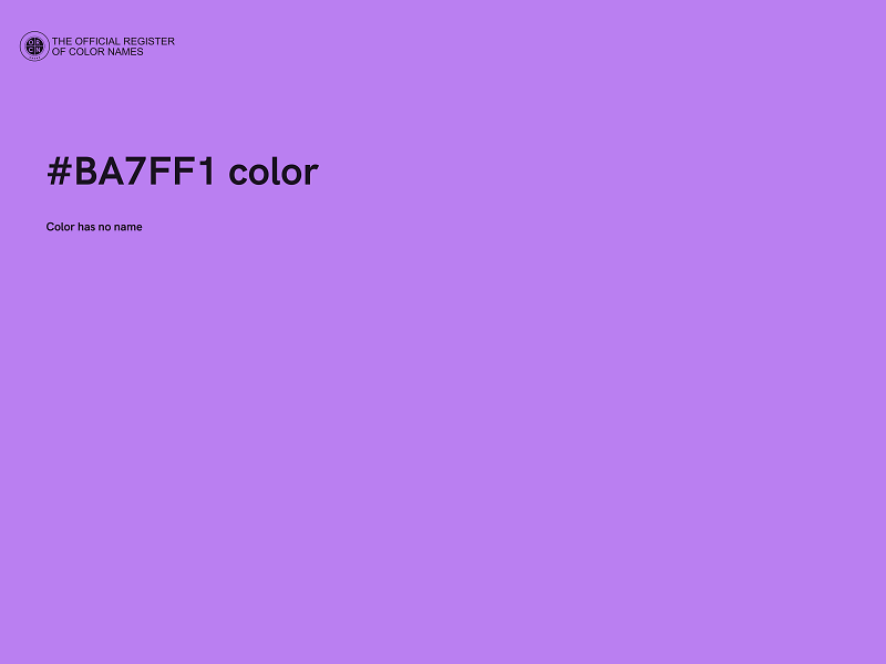 #BA7FF1 color image
