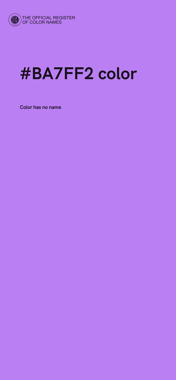 #BA7FF2 color image