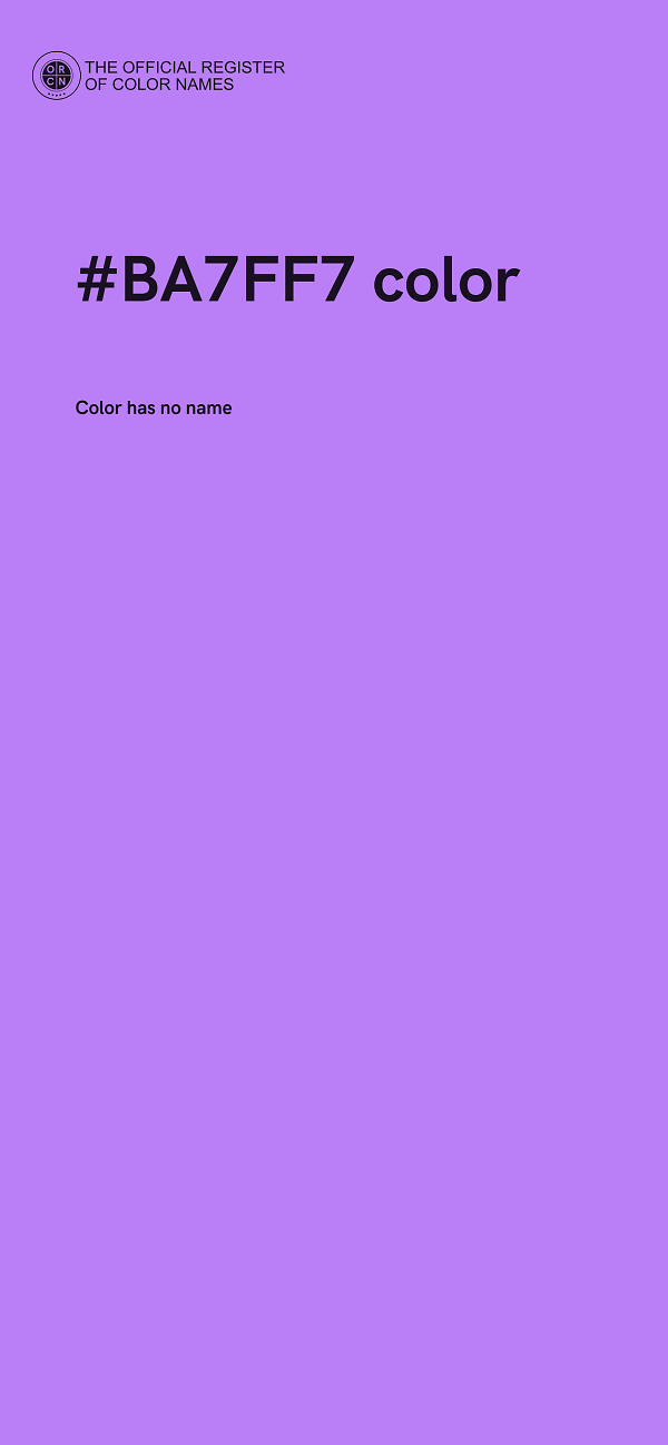 #BA7FF7 color image