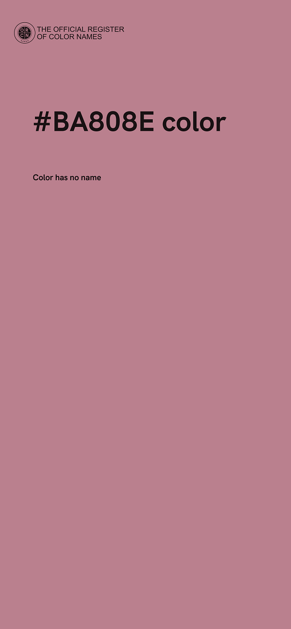 #BA808E color image