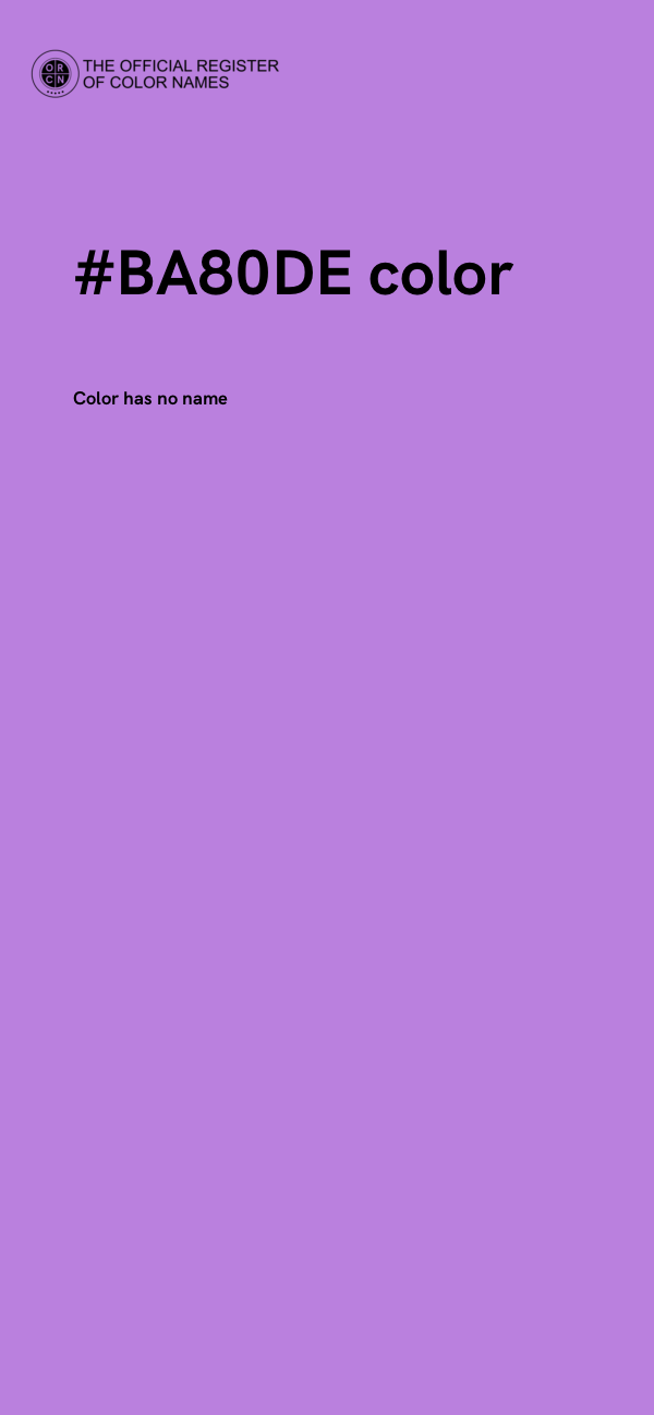 #BA80DE color image