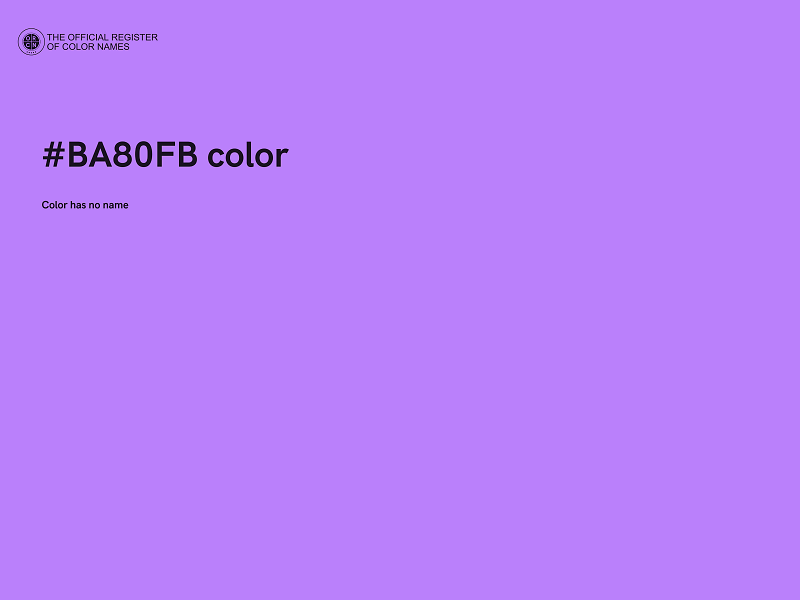 #BA80FB color image