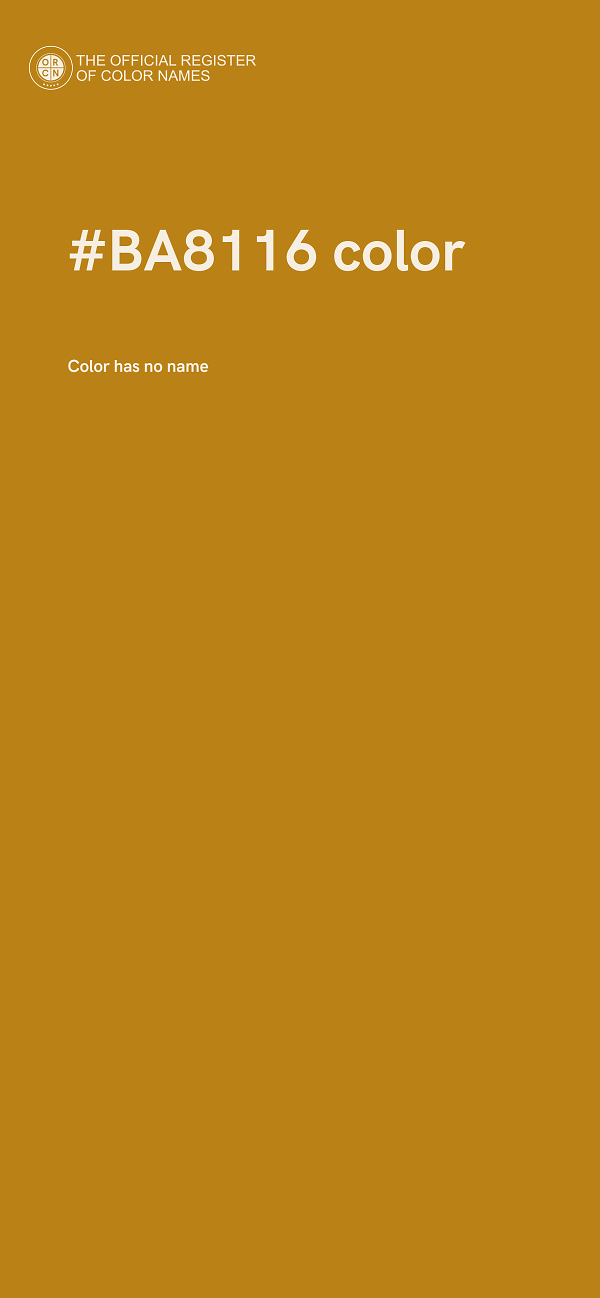 #BA8116 color image