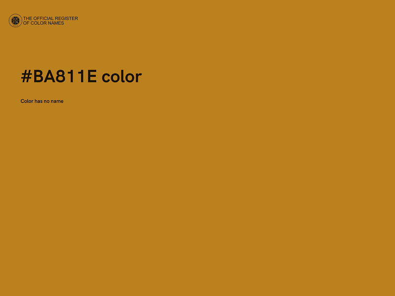 #BA811E color image