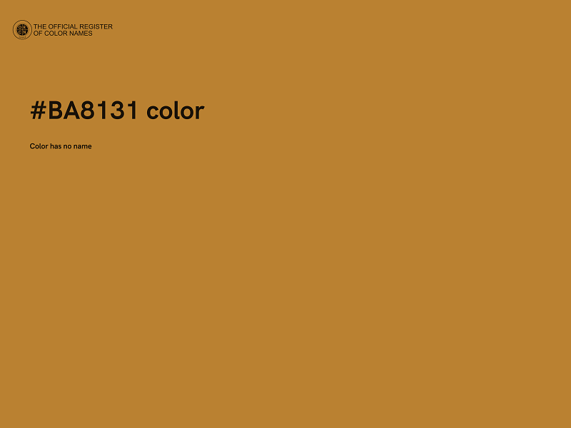 #BA8131 color image