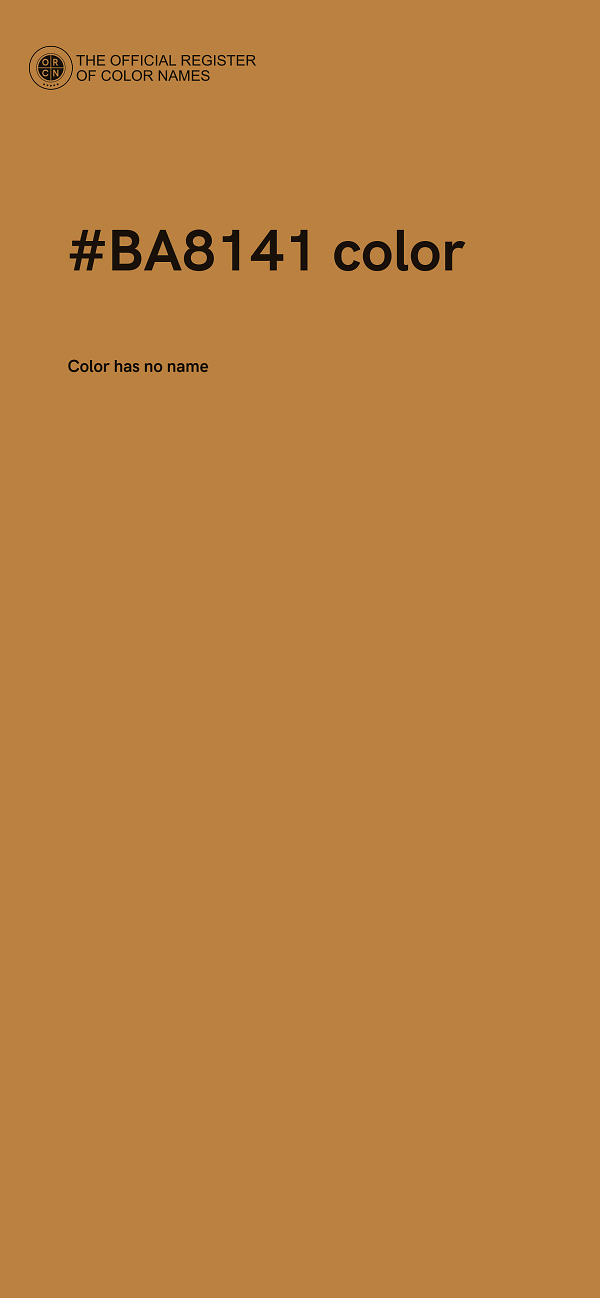#BA8141 color image