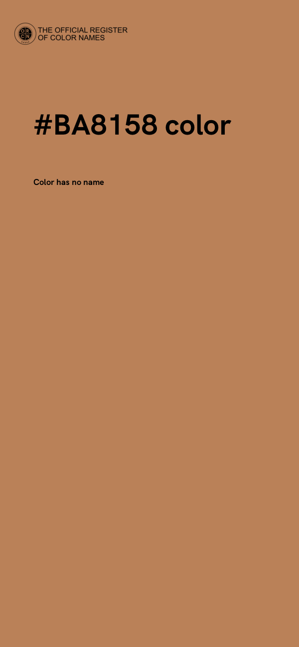 #BA8158 color image