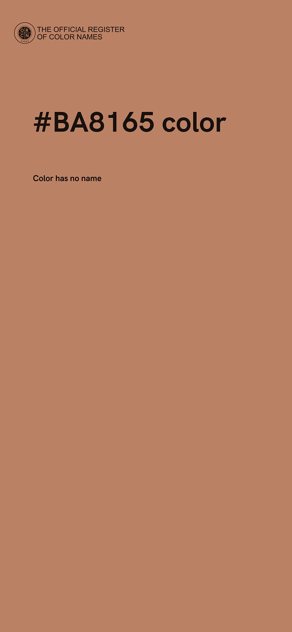 #BA8165 color image